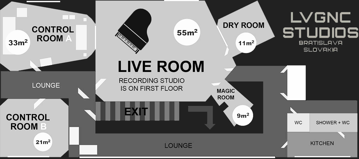 LVGNC Studios Floor Plan